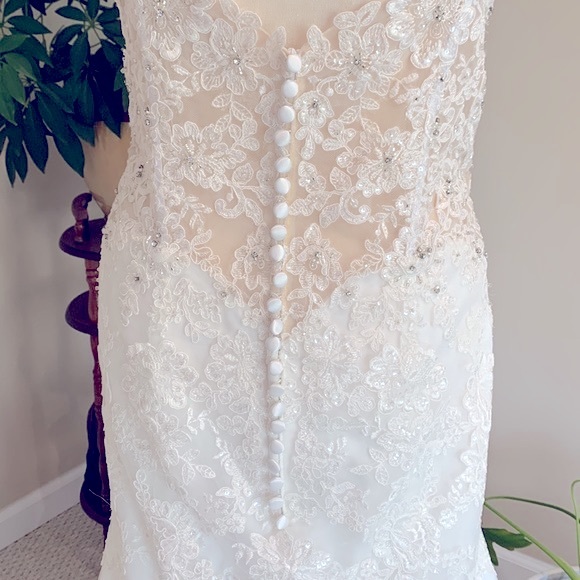 Mori Lee by Madeline Gardner Marni Ivory Lace Wedding Gown - Picture 9 of 14